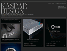 Tablet Screenshot of kaspardesign.com